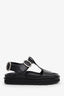 Jil Sander Black Leather Buckle Sandals Size 37