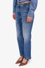 Pre-Loved Chanel™ 2025 Blue Denim Logo Jeans Size 40