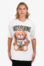 Moschino White Cotton Teddy Bear Logo T-Shirt Size S