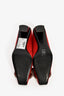 Red Stain Strass Buckle Kitten Heel Size 36.5