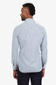 Zenga Blue Striped Cotton Button Up Shirt Size 39 Mens