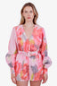 Hemant & Nandita Pink Malia Romper Size S