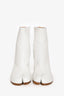 Maison Margiela White Leather Tabi Ankle Boots Size 35