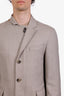 Borelli Grey Virgin Wool Single Breasted Blazer Size 50 Mens