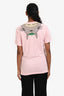 Loewe x Ghibli Pink Totoro Printed Short Sleeve T-Shirt Size S