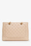 Pre-loved Chanel™ 2011 Beige Caviar Leather Grand Shopping Tote