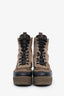 Louis Vuitton Brown Suede Leather Monogram Laureate Desert Boots Size 37.5