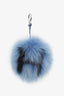 Fendi Blue/Black Fur Pom Pom Bag Charm