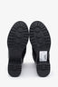 Moncler Black Leather Fur Heeled Boots Estimated Size 36