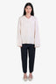 6397 Navy Virgin Wool Trousers Size 4