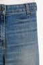 Nili Lotan Blue Faded Denim Wide Leg 'Megan' Jeans Size 30