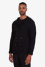 Ralph Lauren Purple Label Black Knit Cardigan Sweater Size S Mens