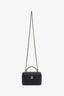 Pre-loved Chanel™ Black Lambskin CC Vanity Top Handle