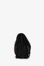 Proenza Schouler Black/Orange Leather Woven Fabric Clutch