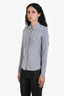 James Perse Grey Cotton Flannel Button Down Shirt Size 1