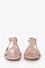 Chloe Nude Scalloped Buckle Sandals Size 37