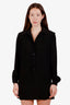 Saint Laurent Black Shirt Dress Size 38