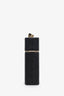 Pre-loved Chanel™ 2021 Black Caviar Quilted CC Lipstick Case with Gold Chain