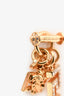 Versace Gold Tone Medusa & Crystal Embellished Greca Charm Earrings