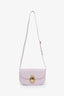 Christian Dior Rose Tendre Grained Calfskin Small Médaillon Flap Bag