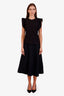 Christian Dior Navy A-Line Midi Skirt Size 2