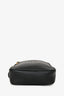 Gucci Black Leather Web Logo Print Messenger Bag