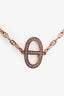 Hermès 18k Rose Gold 'Chaine d'Ancre' Contour Bracelet