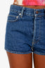 Acne Studios Blue Denim Mini Shorts Size 27