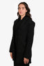 Rotate Black Sequined Tweed Padded Shoulder Mini Blazer Dress Size 6