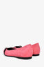 Hermès Pink Suede Crystal Detail Pointed Toe Flats Size 39