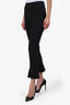 Isabel Marant Black Cotton Fitted Flared Pants Size 36