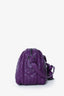 Bottega Veneta Purple Intrecciato Leather Camera Crossbody Bag
