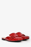 Gucci Red Patent Slip On Mules Size 38.5