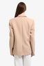Wardrobe N.Y.C Beige Virgin Wool Oversized 'HB' Blazer Size S