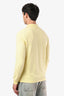 Burberry Yellow Cotton Long Sleeve Polo Shirt Mens Size S