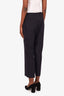 Dries Van Noten Navy Wool-Blend Double Trousers Size 42