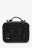 Pre-loved Chanel™ 2018-19 Black Caviar Leather Large Filigree Vanity Case