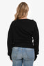 Vivienne Westwood Black Cotton Ribbed Hebo Long Sleeve Top Size L