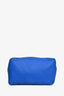 Bottega Veneta Blue Intrecciato Leather 'Cesta' Shoulder Bag