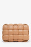 Bottega Veneta Beige Intrecciato Leather Padded Cassette Crossbody Bag