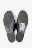 Pre-loved Chanel™ Black Leather CC Turn Lock Thong Sandals Size 37