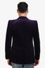 Gucci Purple Velvet Blazer Size 46 Mens