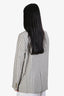 Acne Studios White/Grey Wool Striped Blazer Size 38