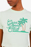 Casablanca Green Casa Tennis Club Cropped T-Shirt Size S