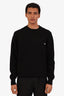 Gucci Black Cotton Wool Logo Crewneck Sweater Size XL Mens