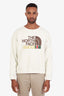 Gucci x North Face Cream Cotton Graphic Crewneck Sweater Size L Men's