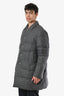 Thom Browne Grey Wool Down Puffer Coat Size 4 Mens