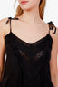 Ulla Johnson Black Silk Ruffled Midi Dress Size 4