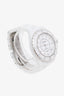 Pre-loved Chanel™ White Ceramic J12 37mm Diamond Dial Watch
