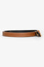 Hermès 2021 Black/Gold Epsom Leather Reversible Belt Size 75